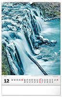 NOTIQUE Nástenný kalendár Voda 2027, 33 x 46 cm 12