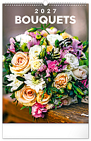 NOTIQUE Nástenný kalendár Kytice 2027, 33 x 46 cm