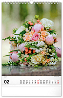 NOTIQUE Nástenný kalendár Kytice 2027, 33 x 46 cm 2