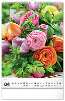 NOTIQUE Nástenný kalendár Kytice 2027, 33 x 46 cm 4