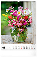 NOTIQUE Nástenný kalendár Kytice 2027, 33 x 46 cm 5
