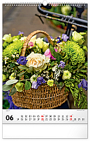 NOTIQUE Nástenný kalendár Kytice 2027, 33 x 46 cm 6