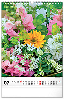 NOTIQUE Nástenný kalendár Kytice 2027, 33 x 46 cm 7