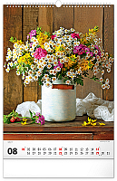NOTIQUE Nástenný kalendár Kytice 2027, 33 x 46 cm 8