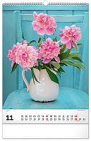 NOTIQUE Nástenný kalendár Kytice 2027, 33 x 46 cm 11