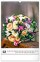 NOTIQUE Nástenný kalendár Kytice 2027, 33 x 46 cm 12