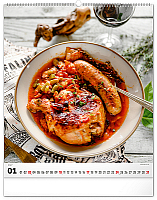 NOTIQUE Nástenný kalendár Gourmet 2027, 48 x 56 cm 1