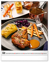 NOTIQUE Nástenný kalendár Gourmet 2027, 48 x 56 cm 3