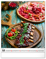 NOTIQUE Nástenný kalendár Gourmet 2027, 48 x 56 cm 12