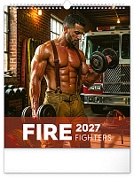 Nástenný kalendár Dreamy Firefighters 2027, 30 x 34 cm