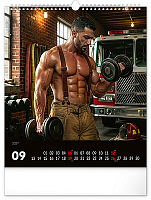 Nástenný kalendár Dreamy Firefighters 2027, 30 x 34 cm 9
