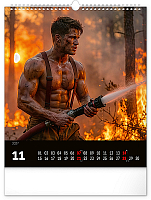 Nástenný kalendár Dreamy Firefighters 2027, 30 x 34 cm 11