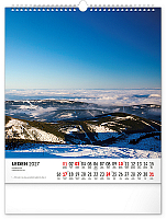 NOTIQUE Nástenný kalendár Krkonoše CZ 2027, 30 x 34 cm 1