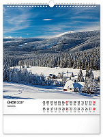 NOTIQUE Nástenný kalendár Krkonoše CZ 2027, 30 x 34 cm 2