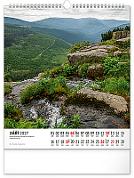 NOTIQUE Nástenný kalendár Krkonoše CZ 2027, 30 x 34 cm 9