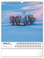 NOTIQUE Nástenný kalendár Potulky moravskou krajinou CZ 2027, 30 x 34 cm 1