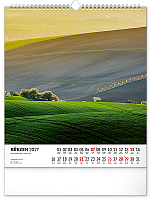 NOTIQUE Nástenný kalendár Potulky moravskou krajinou CZ 2027, 30 x 34 cm 3