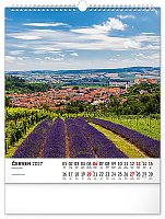 NOTIQUE Nástenný kalendár Potulky moravskou krajinou CZ 2027, 30 x 34 cm 6