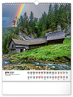 NOTIQUE Nástenný kalendár Čarokrásne Slovensko 2027, 30 x 34 cm 6