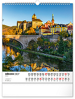 NOTIQUE Nástenný kalendár Česká republika CZ 2027, 30 x 34 cm 3