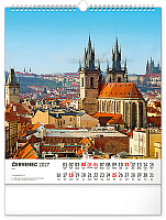 NOTIQUE Nástenný kalendár Česká republika CZ 2027, 30 x 34 cm 7