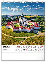 NOTIQUE Nástenný kalendár Česká republika CZ 2027, 30 x 34 cm 8