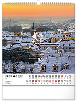 NOTIQUE Nástenný kalendár Česká republika CZ 2027, 30 x 34 cm 12