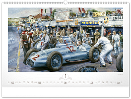 NOTIQUE Nástenný kalendár Oldtimers – Václav Zapadlík 2027, 64 x 42 cm 5
