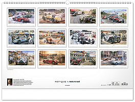 NOTIQUE Nástenný kalendár Oldtimers – Václav Zapadlík 2027, 64 x 42 cm 13
