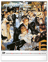 NOTIQUE Nástenný kalendár Impresionizmus 2027, 48 x 56 cm 9