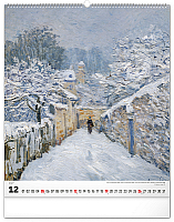 NOTIQUE Nástenný kalendár Impresionizmus 2027, 48 x 56 cm 12