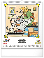 NOTIQUE Nástenný kalendár Josef Lada – Riekanky CZ 2027, 30 x 34 cm 2