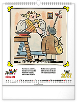 NOTIQUE Nástenný kalendár Josef Lada – Riekanky CZ 2027, 30 x 34 cm 3