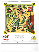 NOTIQUE Nástenný kalendár Josef Lada – Riekanky CZ 2027, 30 x 34 cm 7