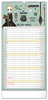 NOTIQUE Nástenný kalendár Rodinný plánovací Harry Potter CZ/SK 2027, 21 x 42 cm 3