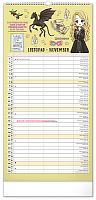 NOTIQUE Nástenný kalendár Rodinný plánovací Harry Potter CZ/SK 2027, 21 x 42 cm 11