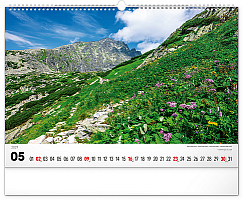 NOTIQUE Nástenný kalendár Magické Tatry 2027, 48 x 33 cm 5