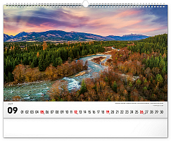 NOTIQUE Nástenný kalendár Magické Tatry 2027, 48 x 33 cm 9