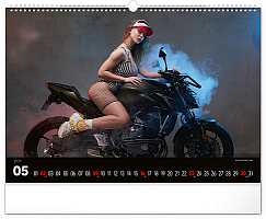 Nástenný kalendár Girls & Bikes 2027, 48 x 33 cm 5