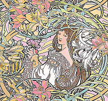 Kalendár Alfons Mucha - viazanka 1