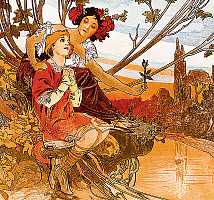 Kalendár Alfons Mucha - viazanka 10