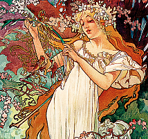 Kalendár Alfons Mucha - viazanka 4