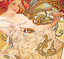 Kalendár Alfons Mucha - viazanka 5
