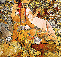 Kalendár Alfons Mucha - viazanka 7