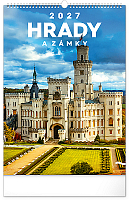 NOTIQUE Nástenný kalendár Hrady a zámky CZ 2027, 33 x 46 cm