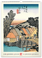 NOTIQUE Nástenný kalendár Vintage plagáty – japonské umenie 2027, 33 x 46 cm 7