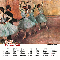 Nástenný kalendár Impresionisti štvorec 2027 3