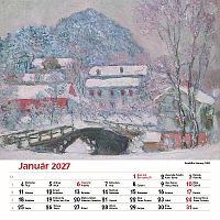Nástenný kalendár Claude Monet štvorec 2027 2