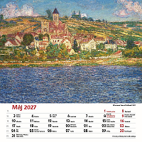 Nástenný kalendár Claude Monet štvorec 2027 6
