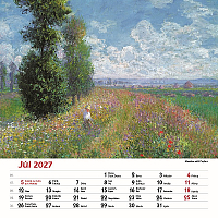 Nástenný kalendár Claude Monet štvorec 2027 8